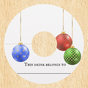 kerstfeestdagen wijnglaslabel