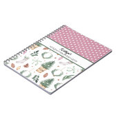 Kerstfeestdagen Winkelende LIst Notitieboek (Linkerzijde)