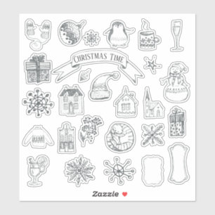 KerstFeestdagen Winterjournaal  Sticker