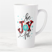 kerstFeestdagen zijn vrolijk modern Latte Mok (Rechts)