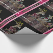 Kerstfeestdieren Cadeaupapier (Hoek)