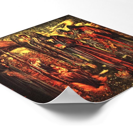 kerstfeestdruk afdrukken poster (Hoek)