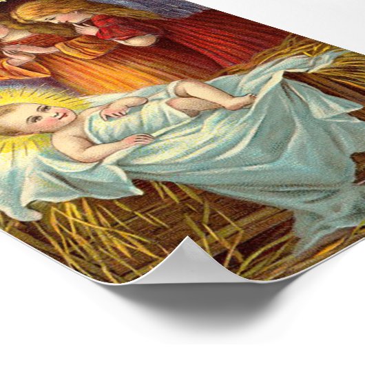 kerstfeestdruk afdrukken poster (Hoek)