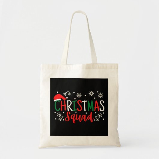 KERSTFEESTELIJK TEAM TOTE BAG (Voorkant)