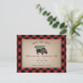 kerstfeestelijke buffelkerstkerstman, met uitzonde feestdagenkaart (Staand voorkant)