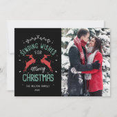  kerstfeestelijke decoratieve foto kaart (Voorkant)