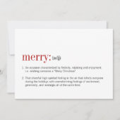 kerstfeestelijke definitie feestdagenkaart (Voorkant)