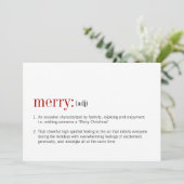 kerstfeestelijke definitie feestdagenkaart (Staand voorkant)