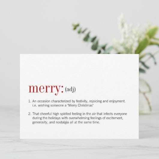 kerstfeestelijke definitie feestdagenkaart (Staand voorkant)