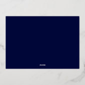 Kerstfeestelijke Disco Bal  Folie Feestdagenkaart (Achterkant)