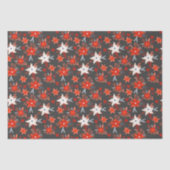 Kerstfeestelijke Feestdagen Winterroze roze Floral Tissuepapier (Voorkant)