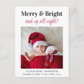 kerstfeestelijke feestelijke feestdag aankondigingskaart (Voorkant)