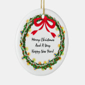 kerstfeestelijke feestelijke feestdag keramisch ornament (Rechts)