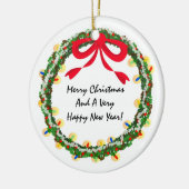 kerstfeestelijke feestelijke feestdag keramisch ornament (Links)