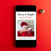 Kerstfeestelijke feestelijke feestdag met 4 foto's aankondiging