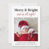 Kerstfeestelijke feestelijke feestdag met 4 foto's aankondiging (Voorkant)