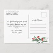 kerstfeestelijke feestelijke feestelijke feestdag briefkaart (Achterkant)