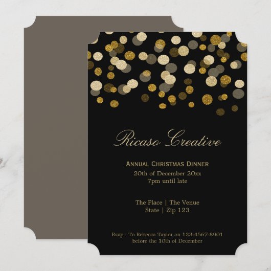 Kerstfeestelijke feestelijke feestelijke feestelij kaart (Voorkant / Achterkant)