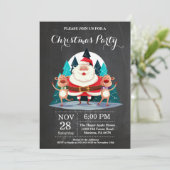 Kerstfeestelijke feestelijke kerstmis kaart (Staand voorkant)