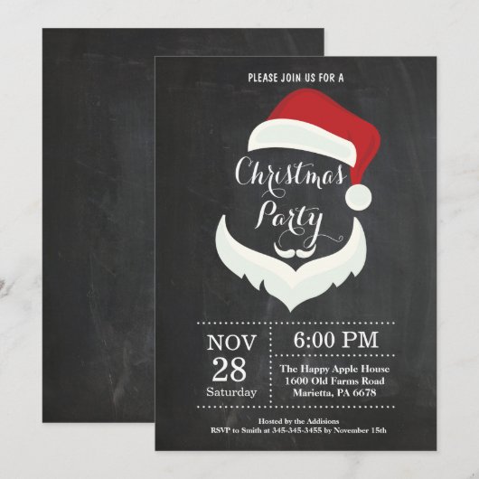 Kerstfeestelijke feestelijke kerstmis kaart (Voorkant / Achterkant)