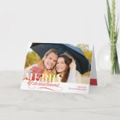 Kerstfeestelijke fotokaart feestdagen kaart (Voorkant)