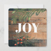 Kerstfeestelijke Kaart met kersttong (Voorkant)