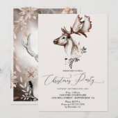 Kerstfeestelijke Kaart Winterdier (Voorkant / Achterkant)