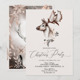 Kerstfeestelijke Kaart Winterdier