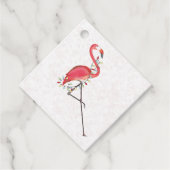 Kerstfeestelijke kaartrecht met springstaartjes bedankjes labels (Voorkant)