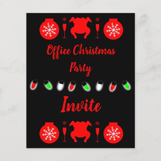 kerstfeestelijke Kantoor Flyer (Voorkant)