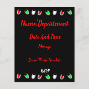 kerstfeestelijke Kantoor Flyer