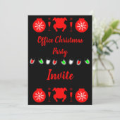 kerstfeestelijke Kantoor Kaart (Staand voorkant)
