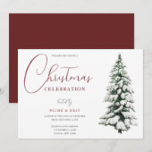 kerstfeestelijke kerstfeestdag kaart (Voorkant / Achterkant)