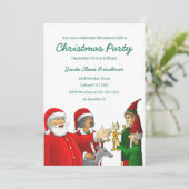 kerstfeestelijke kerstfeestdag voor kerstmis kaart (Staand voorkant)