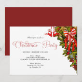 kerstfeestelijke kerstfeestelijke decoratie kaart (Voorkant / Achterkant)