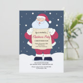 Kerstfeestelijke kerstfeestelijke uitnodiging (Staand voorkant)