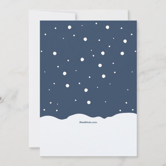 Kerstfeestelijke kerstfeestelijke uitnodiging (Achterkant)