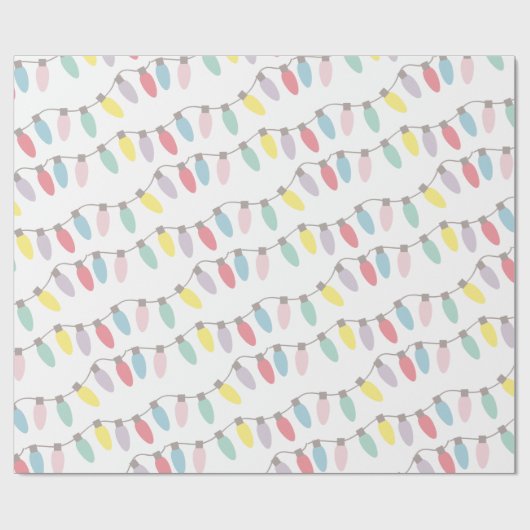 Kerstfeestelijke lampjes — Kleur Cadeaupapier (Vlak)