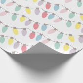 Kerstfeestelijke lampjes — Kleur Cadeaupapier (Hoek)