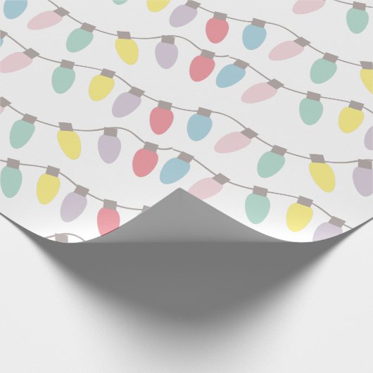 Kerstfeestelijke lampjes — Kleur Cadeaupapier (Hoek)