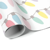 Kerstfeestelijke lampjes — Kleur Cadeaupapier (Rol Hoek)