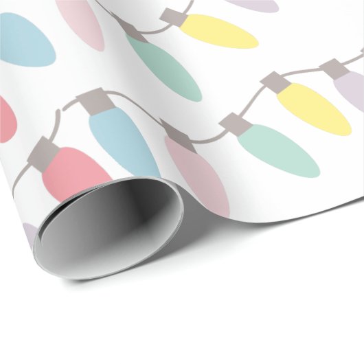 Kerstfeestelijke lampjes — Kleur Cadeaupapier (Rol Hoek)