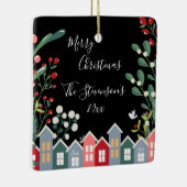  kerstfeestelijke naam Floral Keramisch Ornament (Rechts)