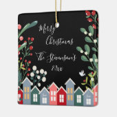  kerstfeestelijke naam Floral Keramisch Ornament (Links)