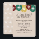 kerstfeestelijke Ornamenten Snowflakes Chalkboard  Kaart<br><div class="desc">Eerste kerstfeest Uitnodiging met Ornamenten en sneeuwvlokken</div>