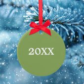 kerstfeestelijke rode groene triy-typografie keramisch ornament