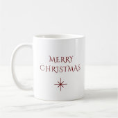 kerstfeestelijke rode sneeuwvlok koffiemok (Links)