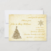 Kerstfeestelijke RSVP-kaart Kaart (Achterkant)