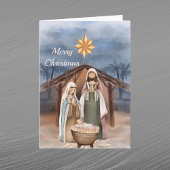 kerstfeestelijke ster Waterverf Feestdagen Kaart