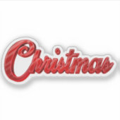 kerstfeestelijke sticker (Voorkant)